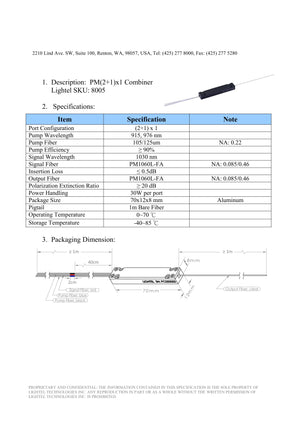 PM(2+1)x1 Combiner