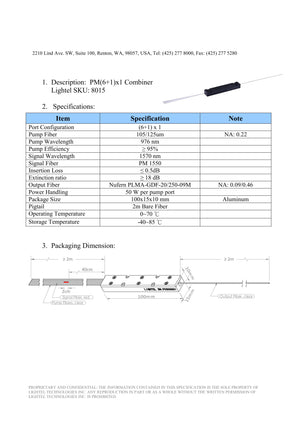 PM(6+1)x1 Combiner