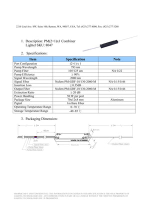 PM(2+1)x1 Combiner